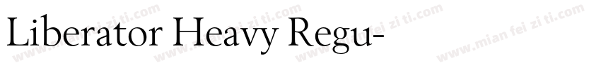 Liberator Heavy Regu字体转换